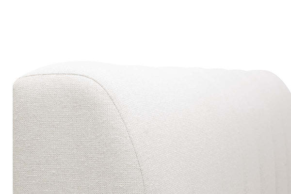 Ciro Queen & King Modern Leather Ribbed Headboard Platform Bed
