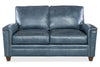 Image of Clifford Transitional Pillow Back Leather Loveseat