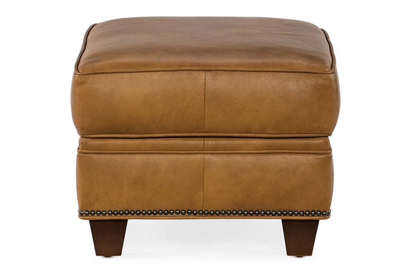 Clifford Transitional Leather Ottoman