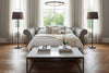 Image of Colburn 94 Inch Chesterfield Tufted Leather Queen Sleeper Sofa