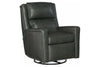 Image of Coleman Power Leather SWIVEL / GLIDER Bustle Pillow Back Recliner