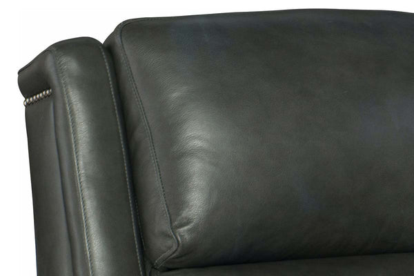 Coleman Power Leather SWIVEL / GLIDER Bustle Pillow Back Recliner