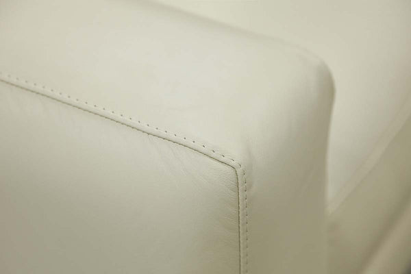 Colson 83 Inch Modern Leather Pillow Back Sofa