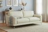 Image of Colson Modern Leather Pillow Back Loveseat