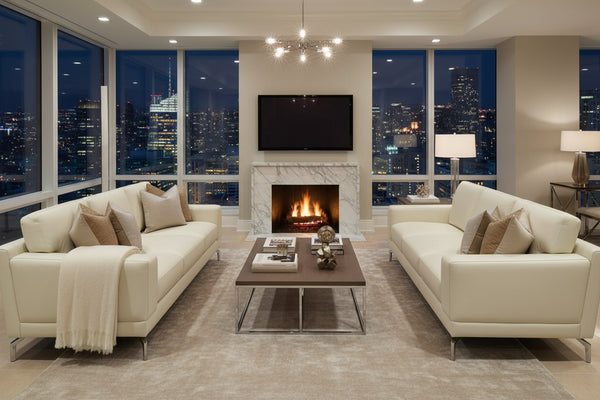 Colson Modern Leather Pillow Back Furniture Collection