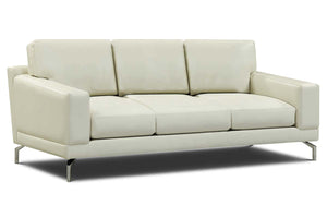 Colson 83 Inch Modern Leather Pillow Back Sofa