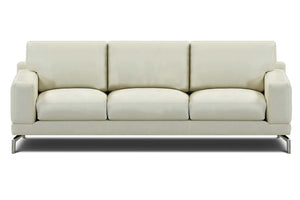 Colson 83 Inch Modern Leather Pillow Back Sofa