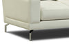 Image of Colson 83 Inch Modern Leather Pillow Back Sofa