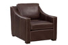 Image of Conrad Chocolate "Quick Ship" Leather Living Room Furniture Collection