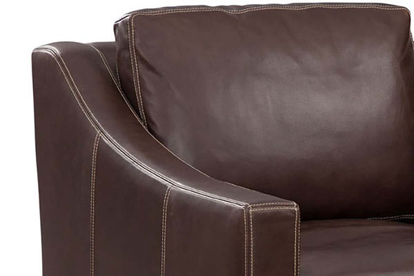Conrad Chocolate "Quick Ship" Leather Living Room Furniture Collection