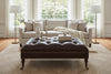 Image of Crispin 48 Inch Rectangular Deep Button Tufted Ottoman With Nailhead Trim