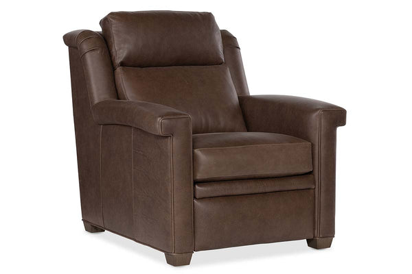 Dale Leather Power "WALL HUGGER" Pillow Back Living Room Reclining Chair