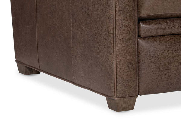 Dale Leather Power "WALL HUGGER" Pillow Back Living Room Reclining Chair