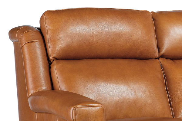 Dale 83 Inch Dual Power "Wall Hugger" Three Cushion Pillow Back Leather Sofa