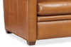 Image of Dale 83 Inch Dual Power "Wall Hugger" Three Cushion Pillow Back Leather Sofa