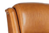 Image of Dante Leather Bustle Pillow Back Recliner Chair