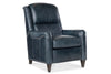 Image of Dante Leather Bustle Pillow Back Recliner Chair