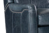 Image of Dante Leather Bustle Pillow Back Recliner Chair
