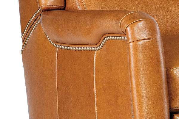 Dante Leather Bustle Pillow Back Recliner Chair