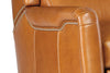 Image of Dante Leather Bustle Pillow Back Recliner Chair