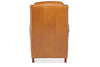 Image of Dante Leather Bustle Pillow Back Recliner Chair