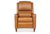 Image of Dante Leather Bustle Pillow Back Recliner Chair