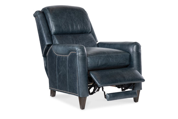 Dante Leather Bustle Pillow Back Recliner Chair