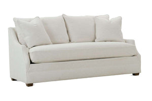 Darcy 78 Inch Fabric Apartment Queen Sleeper Two Cushion or Single Sofa Bed