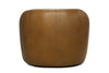 Image of Darrin Contemporary Leather Swivel Accent Chair