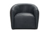 Image of Darrin Contemporary Leather Swivel Accent Chair