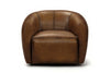 Image of Darrin Contemporary Leather Swivel Accent Chair