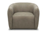 Image of Darrin Contemporary Leather Swivel Accent Chair