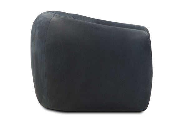 Darrin Contemporary Leather Swivel Accent Chair