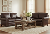 Image of Davis Traditional Leather Loveseat