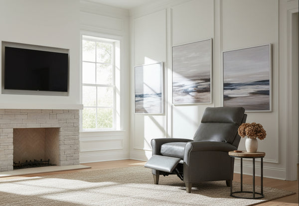 Dennison Leather "Quick Ship" POWER Recliner