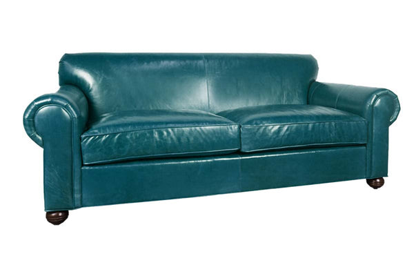 Desmond 88 Inch Leather Queen Sleeper Sofa