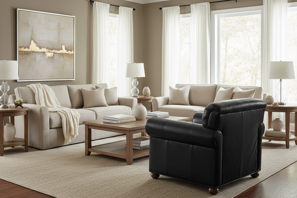 Desmond Tight Back Leather Club Chair