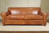 Image of Desmond 88 Inch Leather Queen Sleeper Sofa