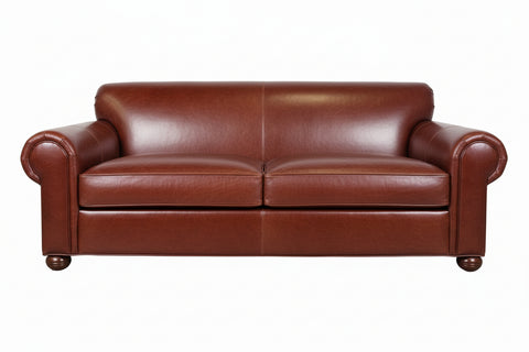 Desmond 88 Inch Leather Queen Sleeper Sofa