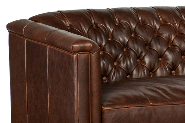 Devonshire Tufted Leather 8-Way Hand Tied Furniture Collection