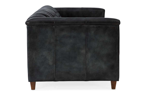 Devonshire 86 Inch Tufted Two Cushion Leather Sofa