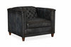 Image of Devonshire Tufted Leather Club Chair