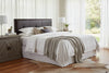 Image of Drake "Designer Style" Leather Panel Headboard With Buttons