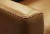 Image of Hugh 90 Inch Modern Leather Two Cushion Track Arm Sofa