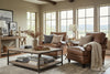 Image of Eldred Sable "Quick Ship" Leather Living Room Furniture Collection
