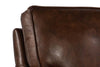 Image of Eldred "Quick Ship" Traditional Leather Pillow Back Club Chair