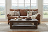Image of Eldred Sable "Quick Ship" Leather Living Room Furniture Collection