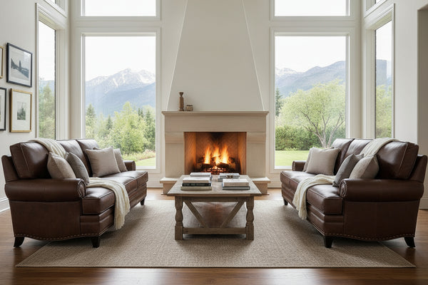 Eldred "Quick Ship" Leather Living Room Furniture Collection