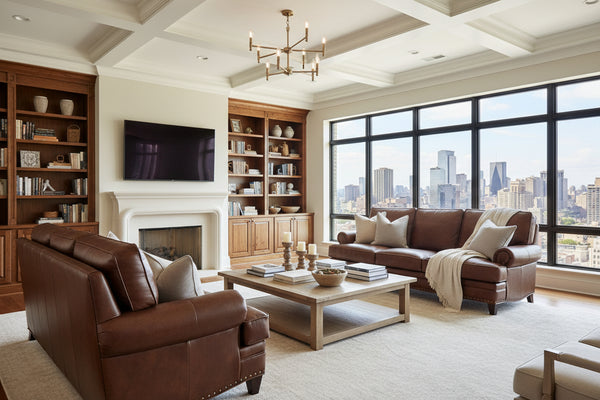 Eldred "Quick Ship" Leather Living Room Furniture Collection