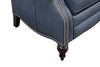 Image of Elias Leather Recliner With Nailhead Trim